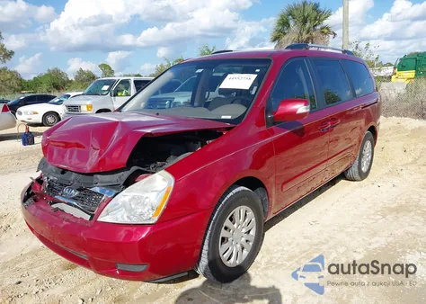 2012 Kia Sedona Lx z USA, uszkodzony, nr VIN KNDMG4C79C6420449